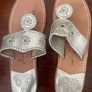 Jack Rogers Women's Metallic silver Sandals